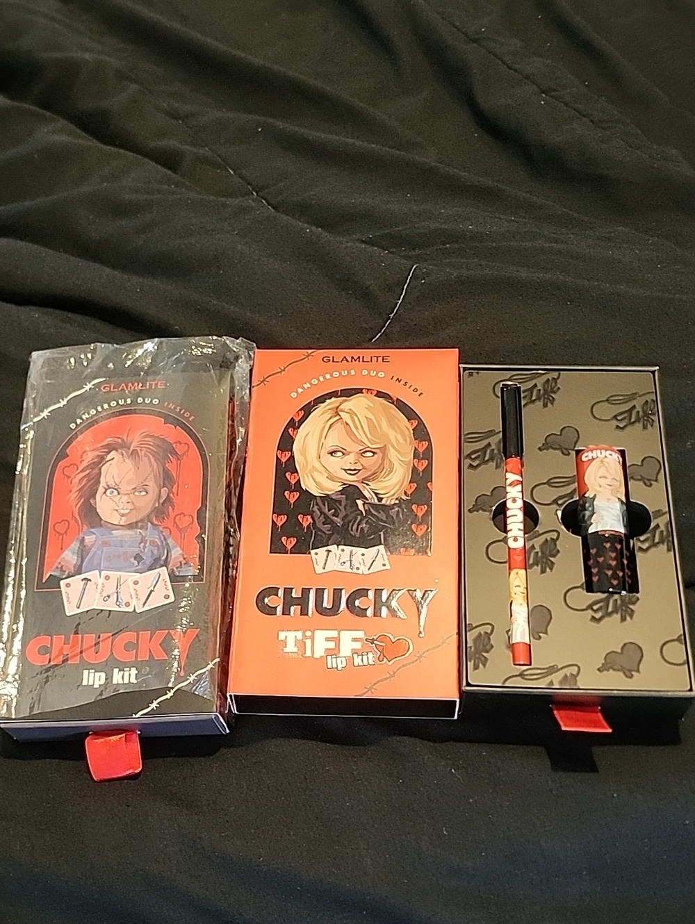 Glamlite Chucky & Tiffany Lip Kit - Limited EDITION Set Of Two